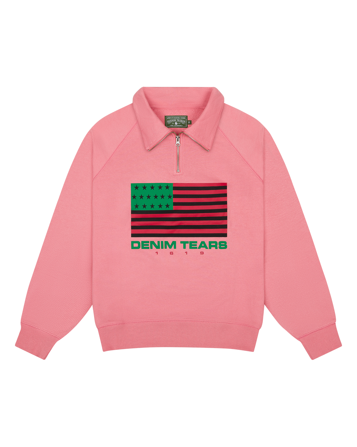 ADG Pan African American Flag Half Zip Pink