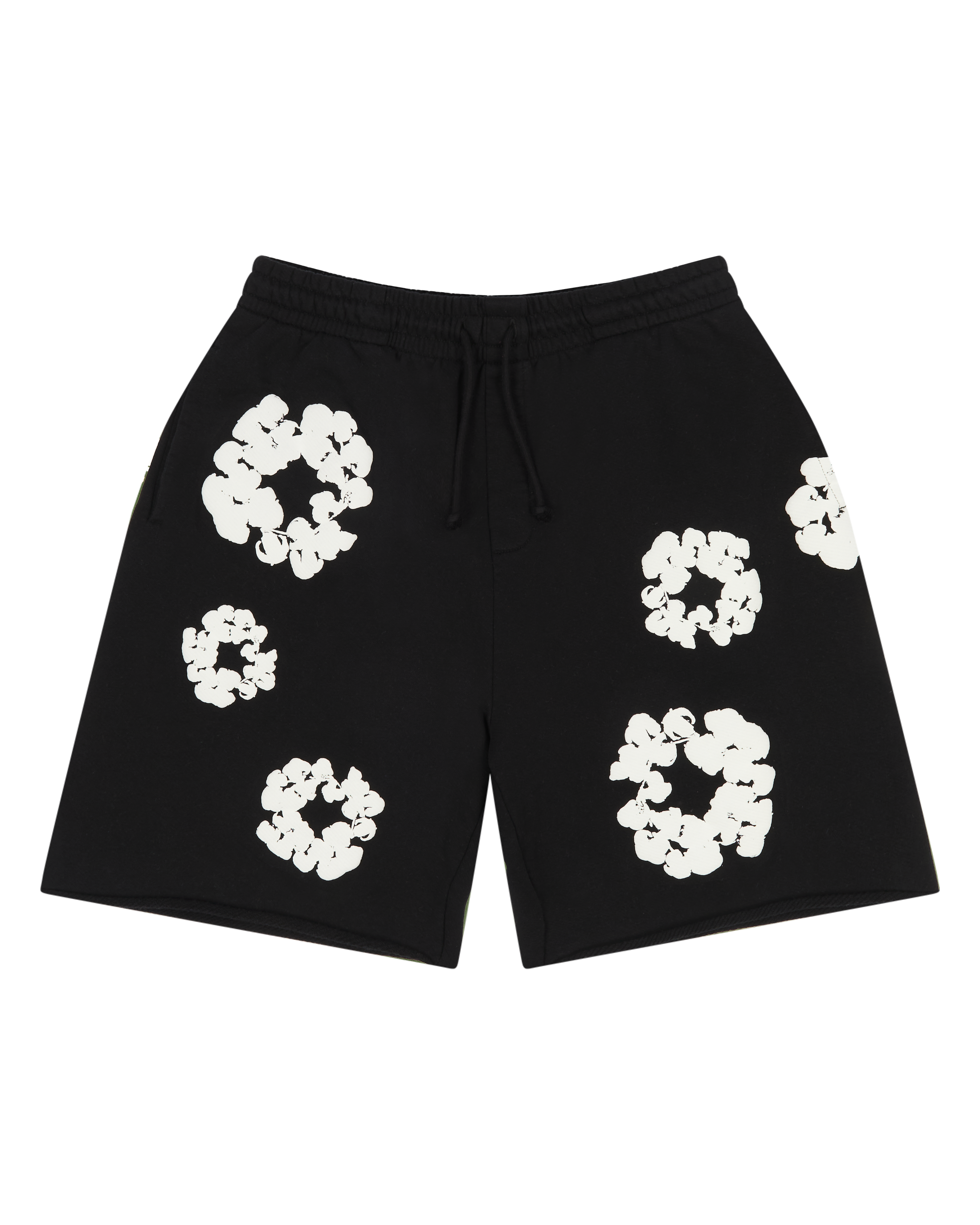 Cotton Wreath Sweatshorts Black