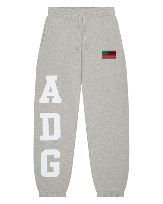 ADG Pan African American Flag Sweatpant Grey