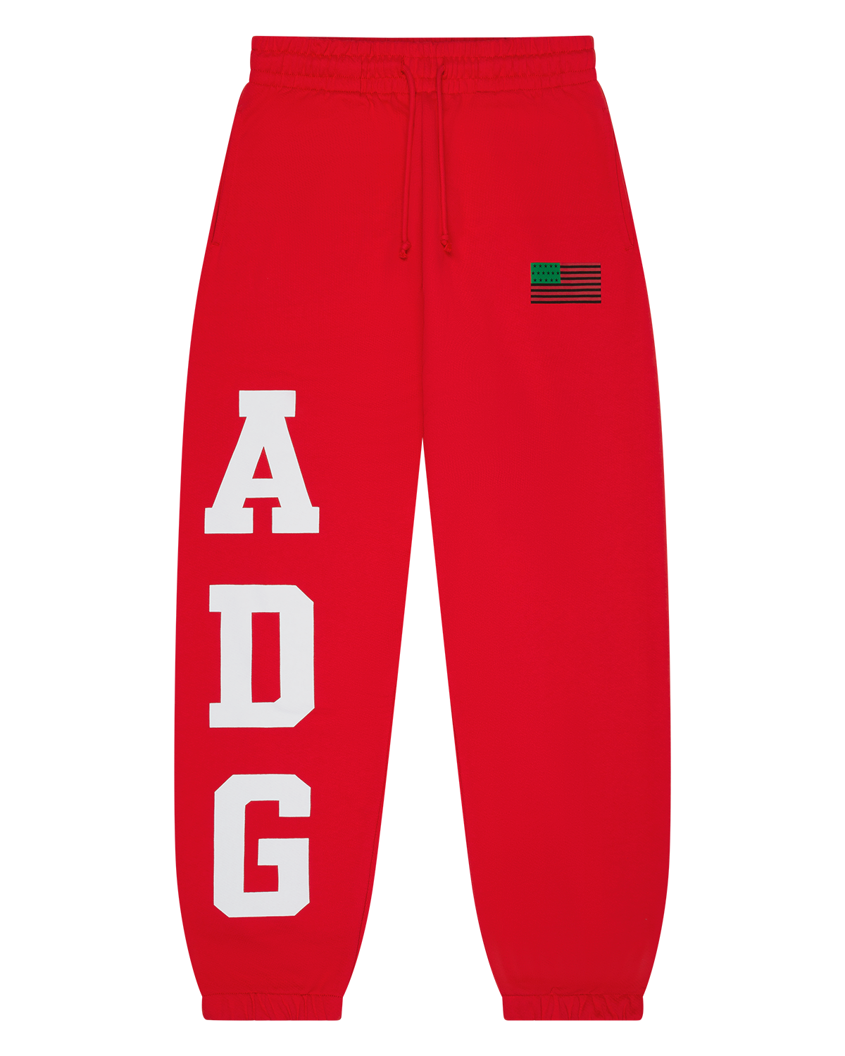 ADG Pan African American Flag Sweatpant Red