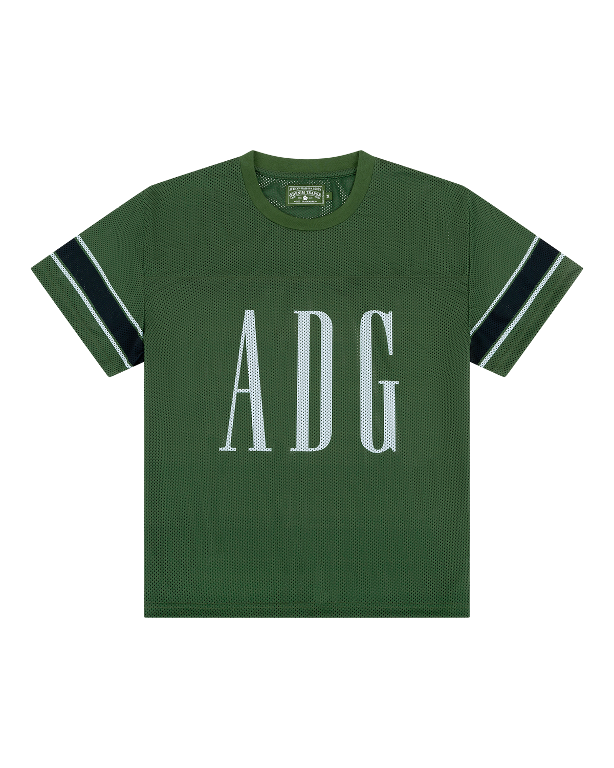 ADG Inc. Mesh Varsity Tee Green