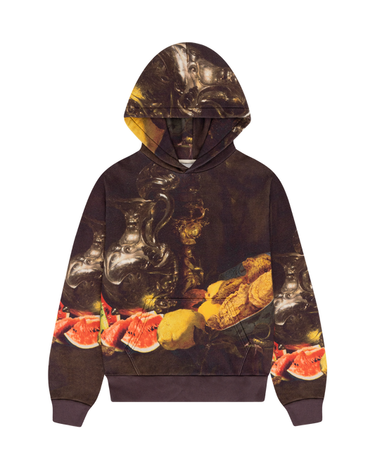 Baroque Still Fruit Painting Hoodie