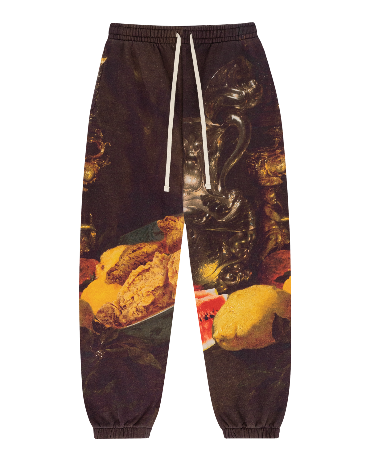 Baroque Still Fruit Painting Sweatpants