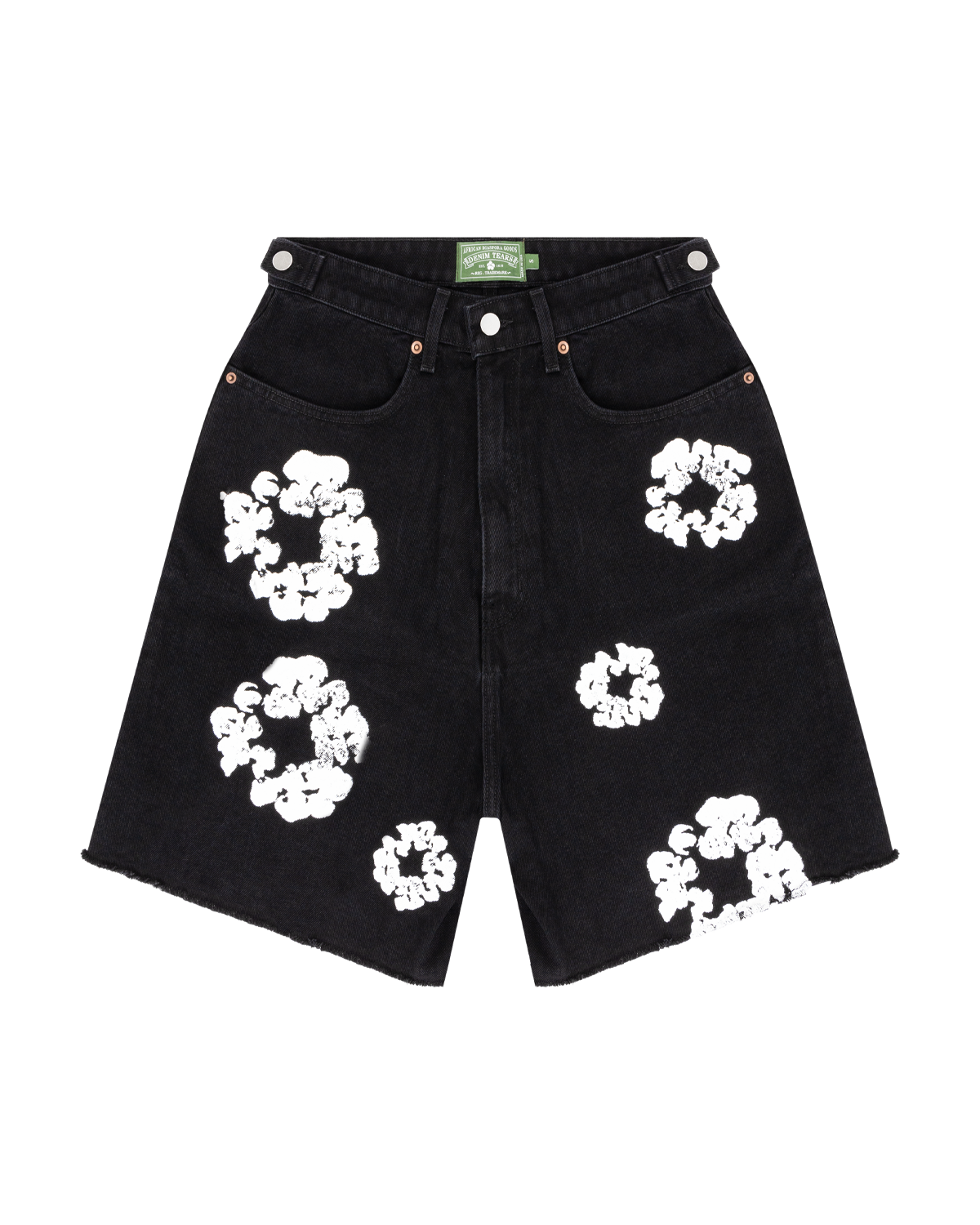 The Cotton Wreath Jean Short Black