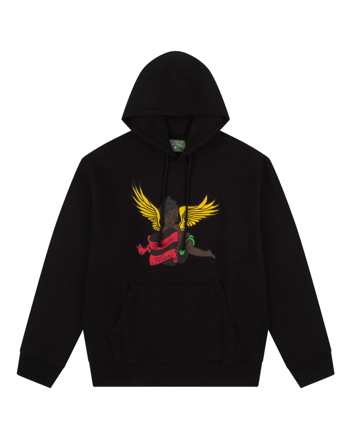 Black Cherub Hoodie Black