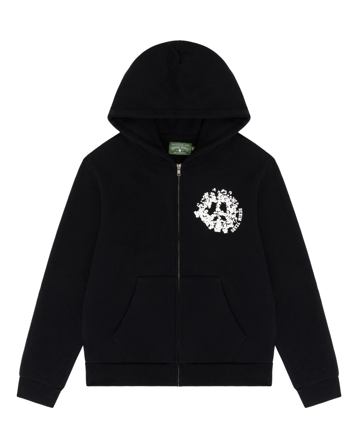 Denim University Zip Hoodie Black