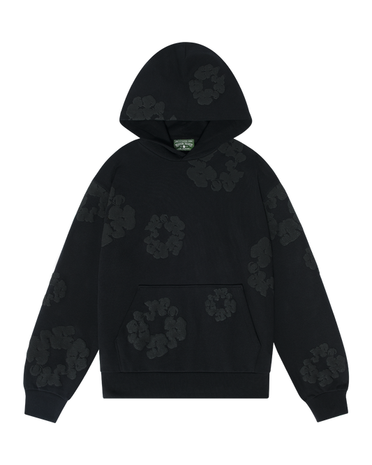 Mono Cotton Wreath Sweatshirt Black