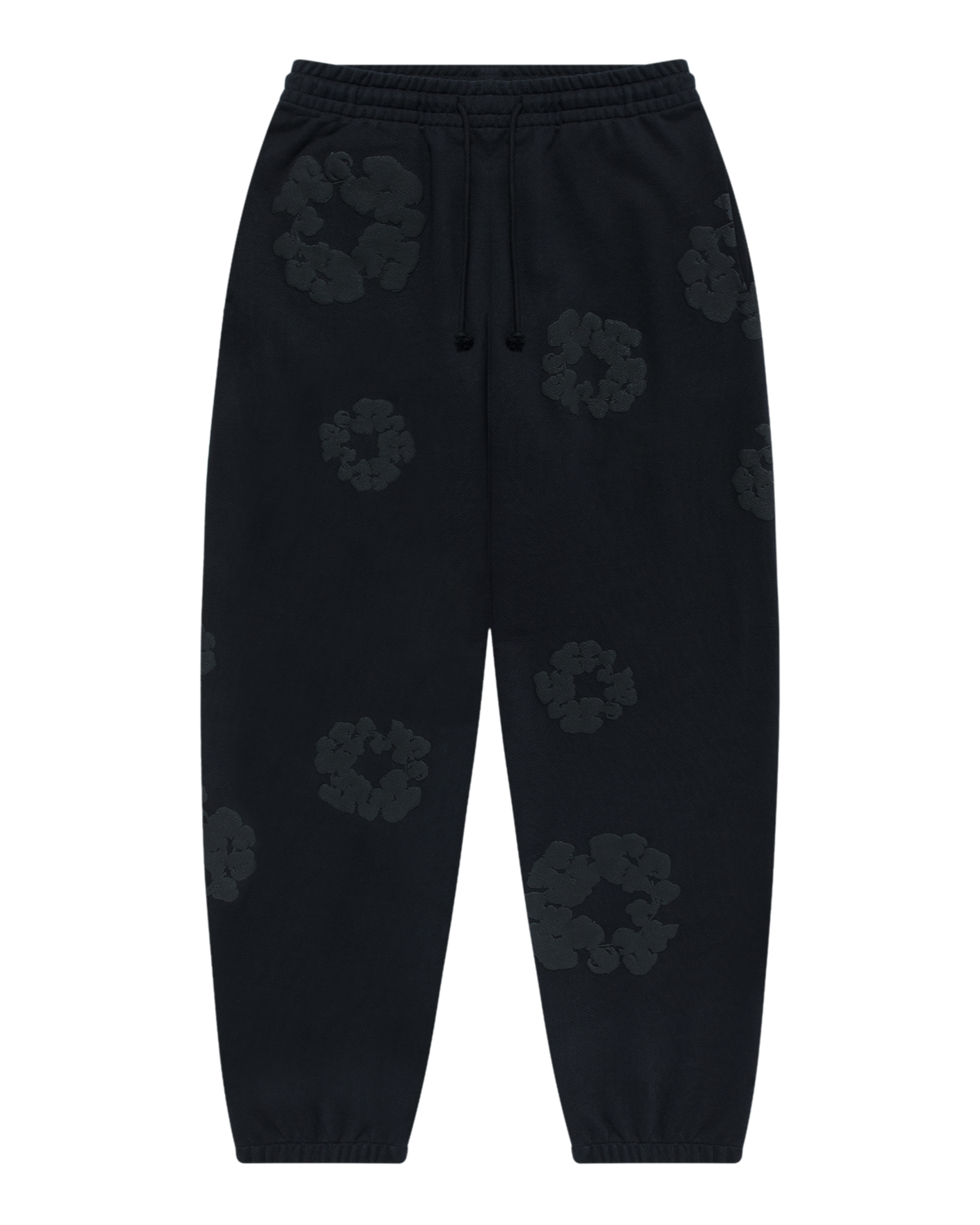 Mono Cotton Wreath Sweatpants Black