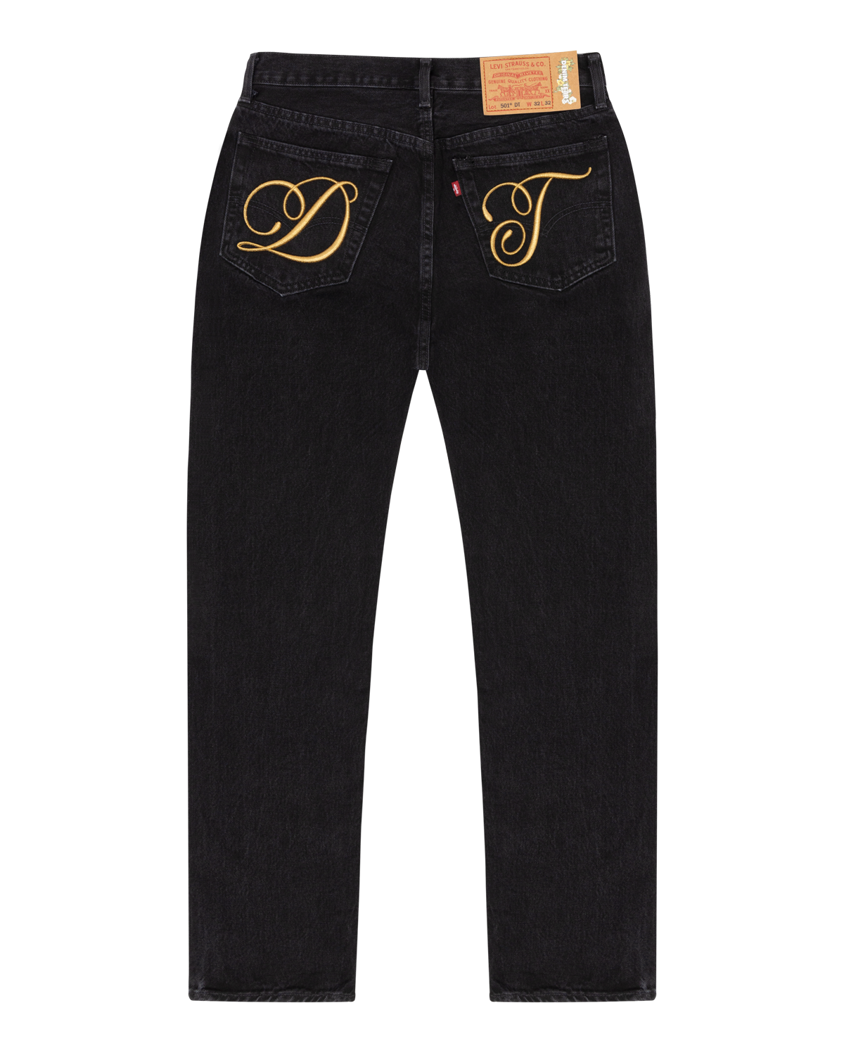 DT Metallic Gold Script 501 Black