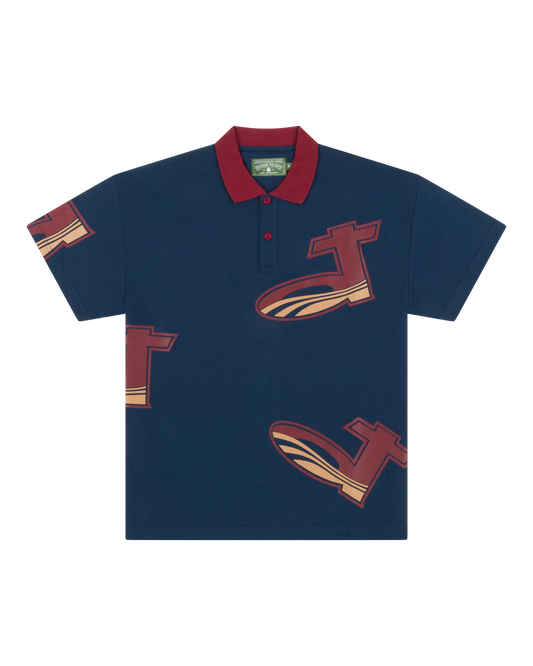 DT Pique Polo Blue