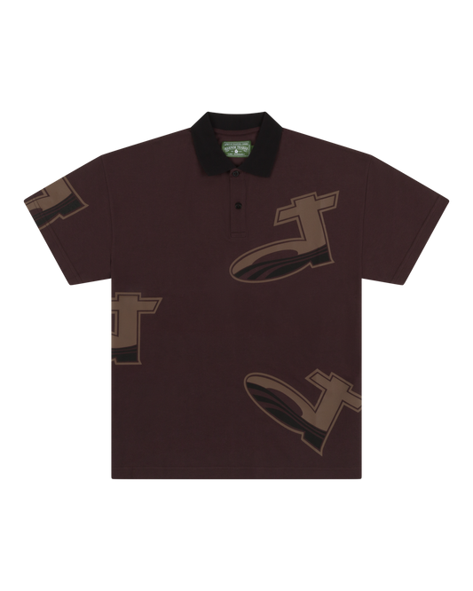 DT Pique Polo Brown