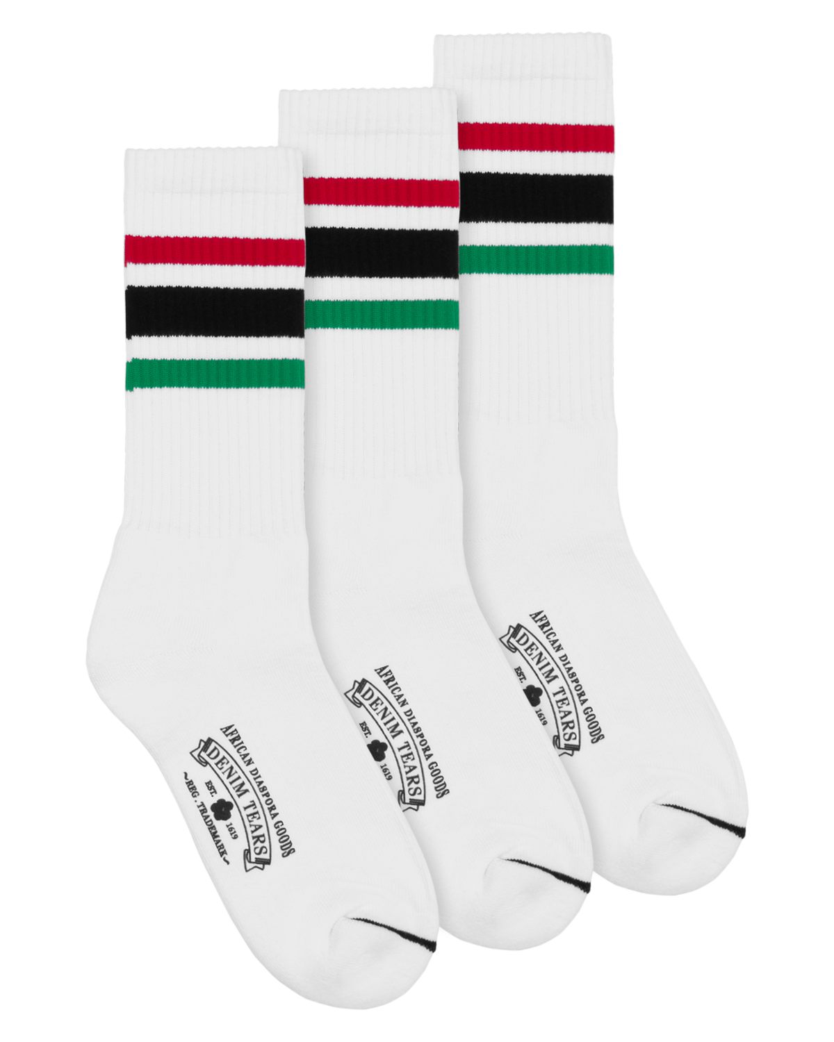 RBG 3-Pack Socks White