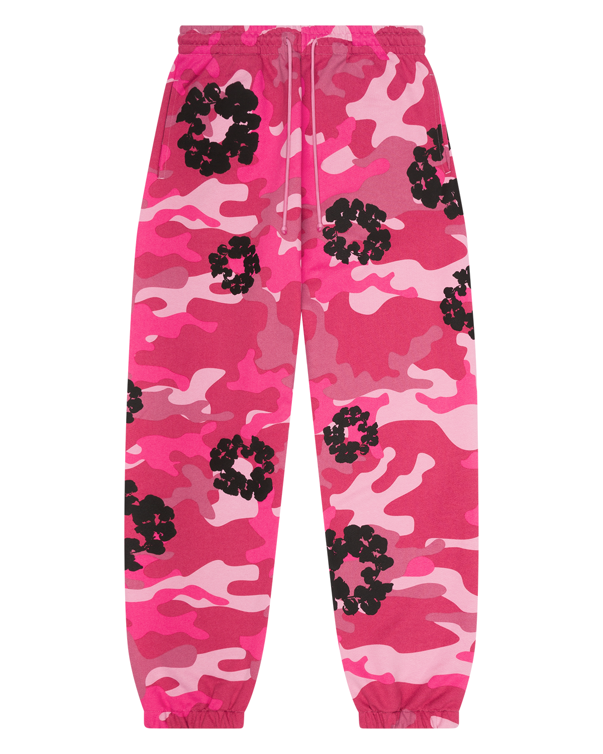 Pink Camo Cotton Wreath Sweatpant