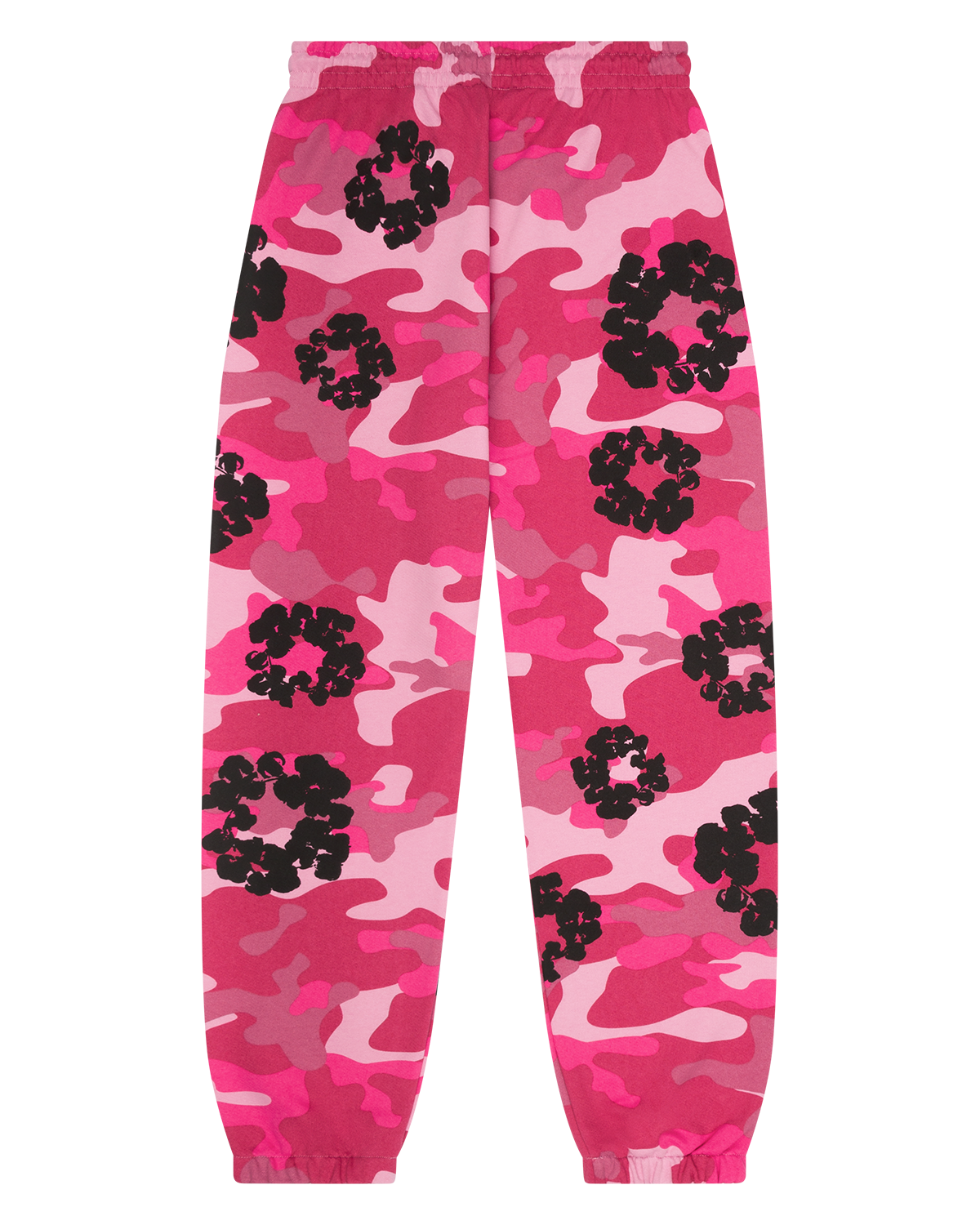 Pink Camo Cotton Wreath Sweatpant