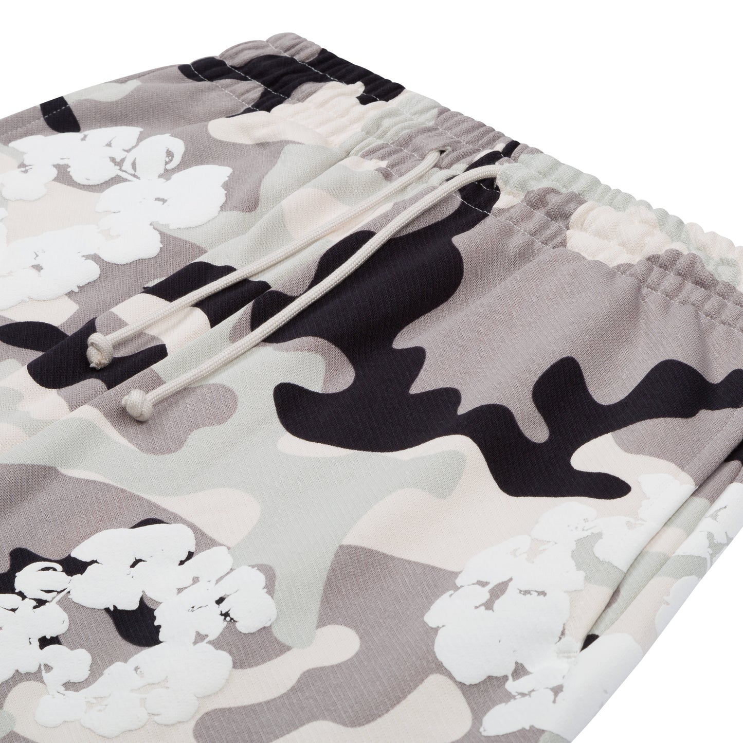 White Camo Cotton Wreath Sweatpant