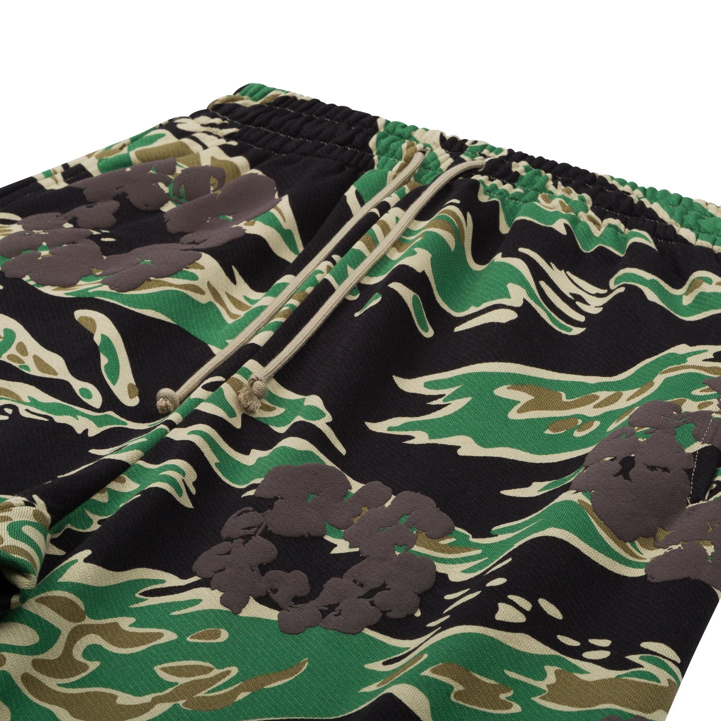 Green Camo Cotton Wreath Sweatpant