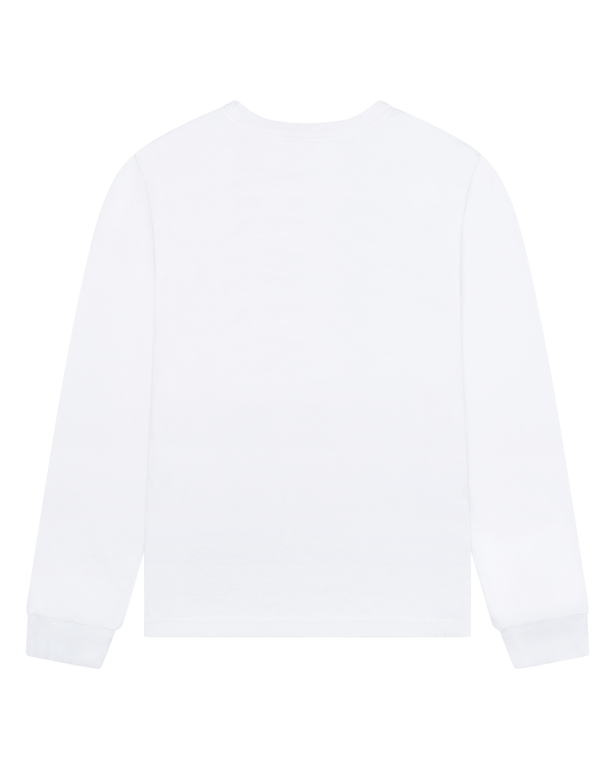 Logo Flag Long Sleeve Tee White