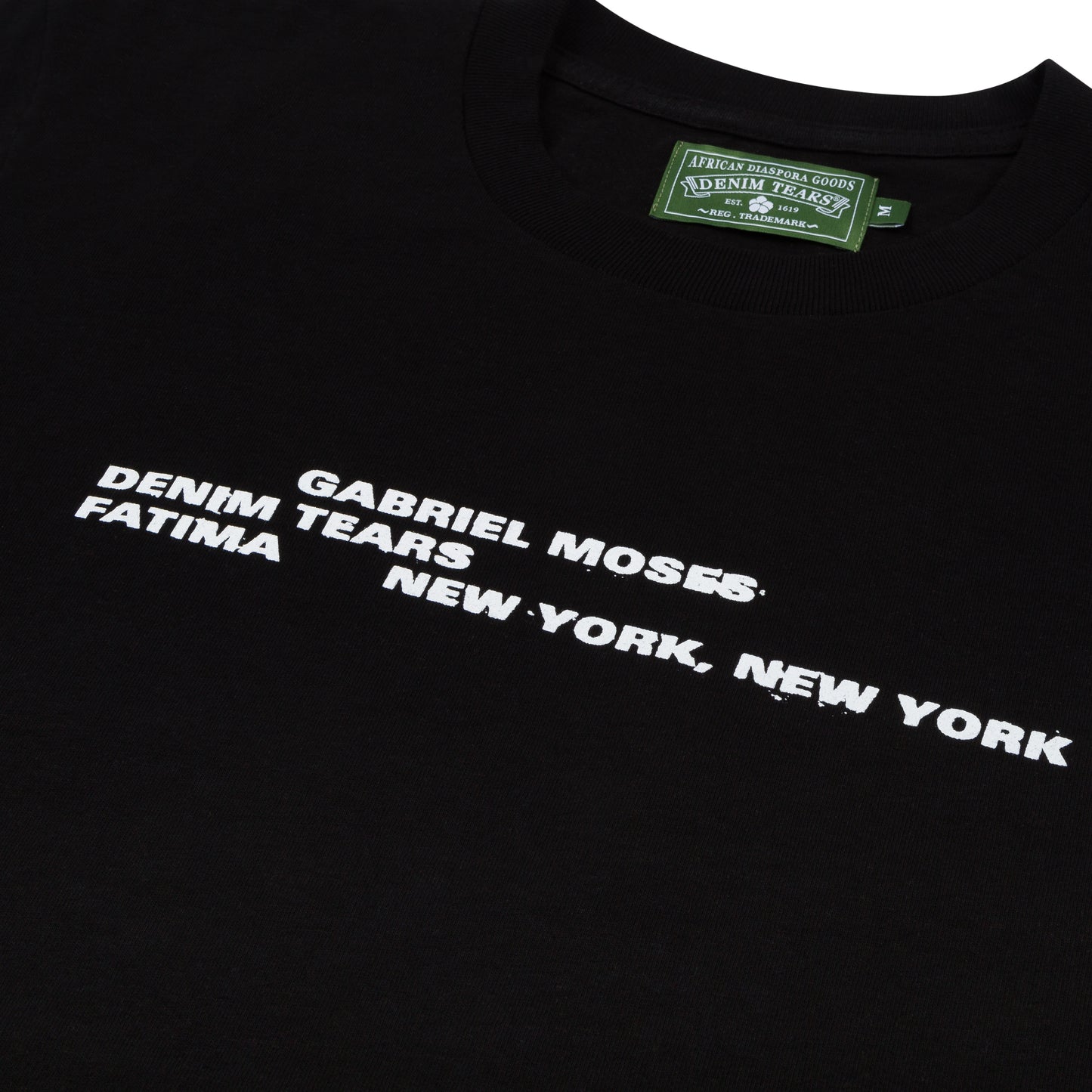 Denim Tears X Gabriel Moses Tee Black