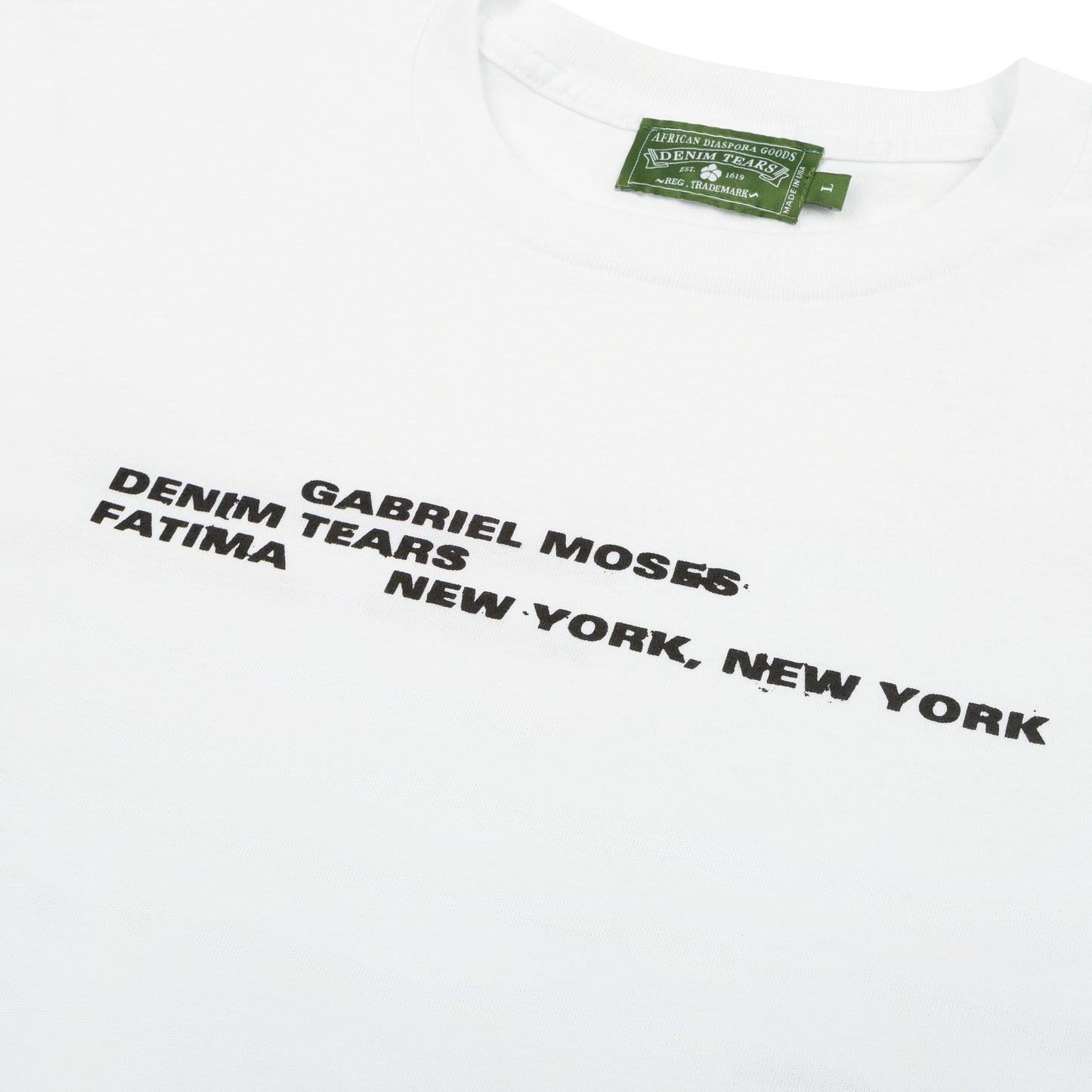 Denim Tears X Gabriel Moses Tee White