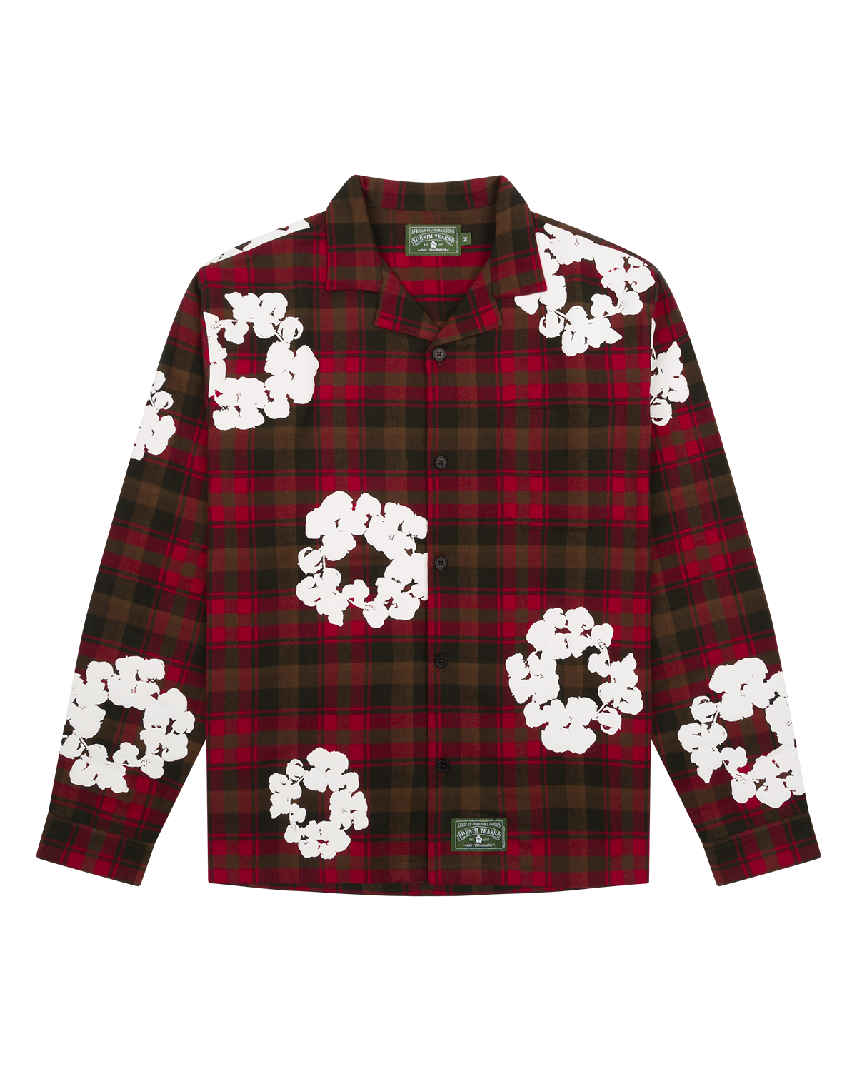 Cotton Wreath Pajama Shirt