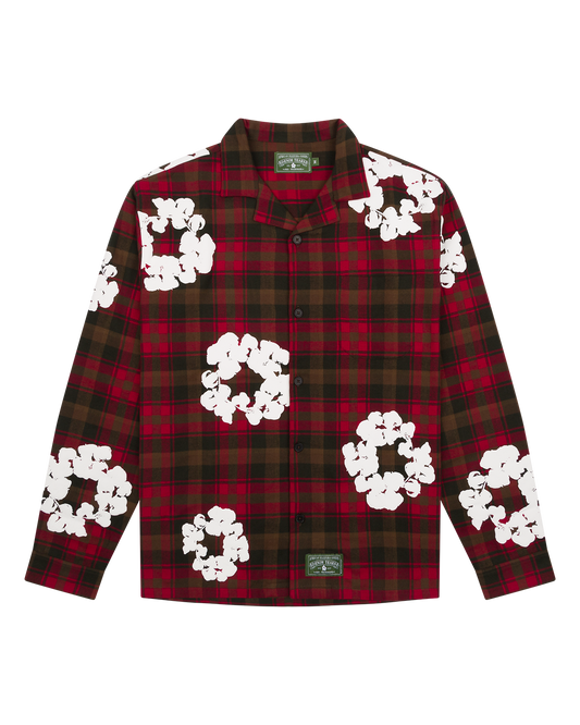 Cotton Wreath Pajama Shirt