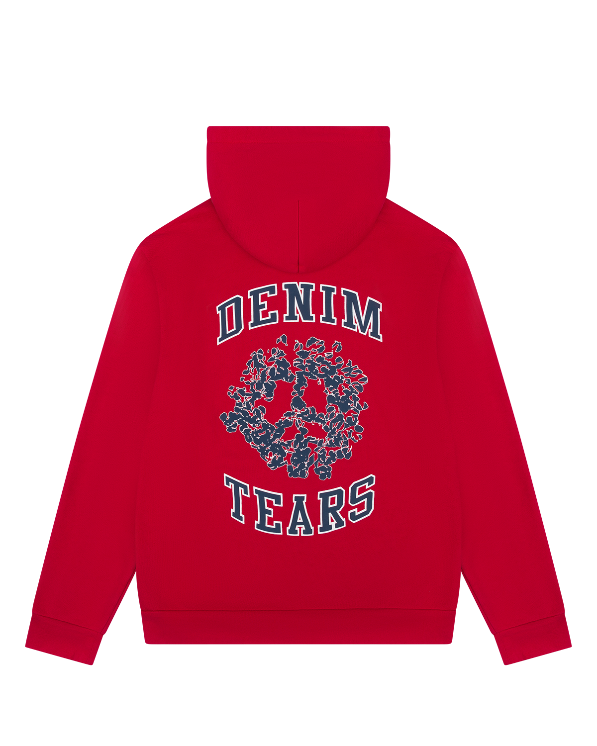 Denim University Zip Hoodie Red