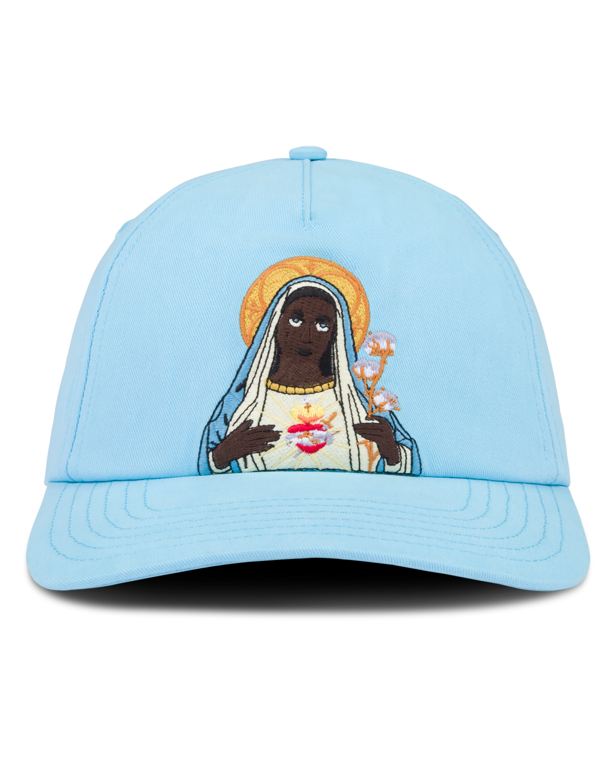 Black Mary Cap Light Blue