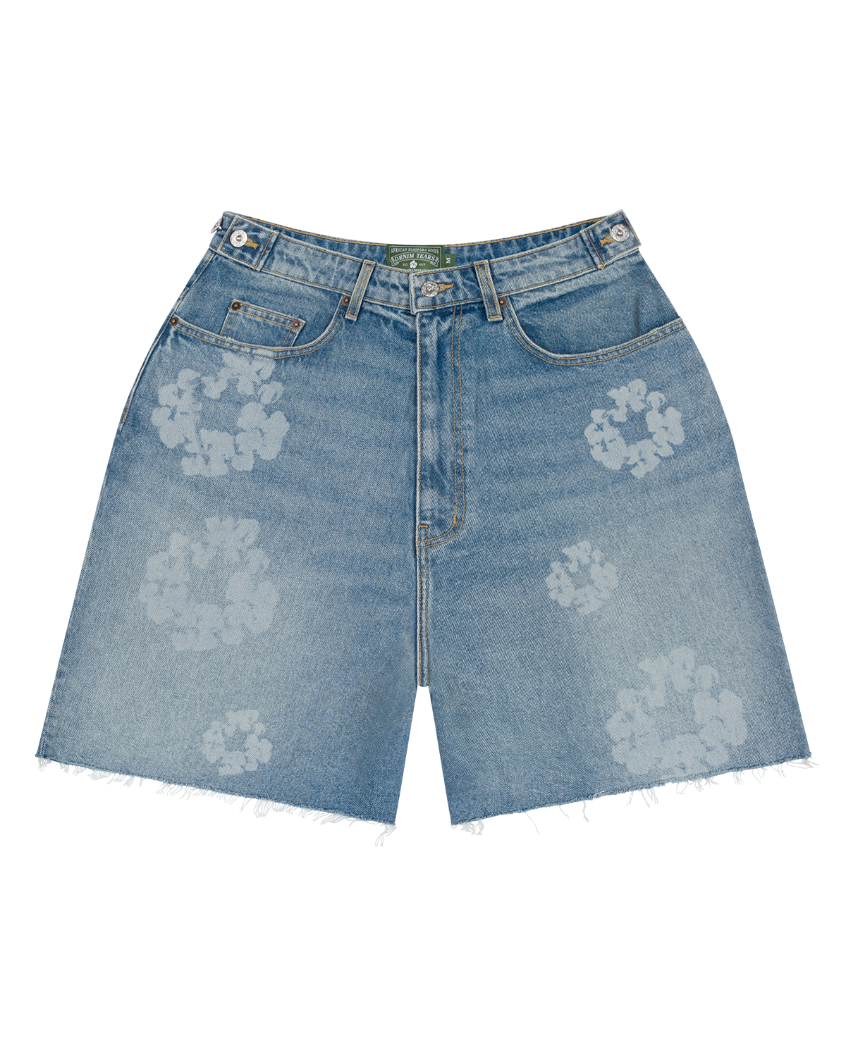 Laser Wreath Denim Short