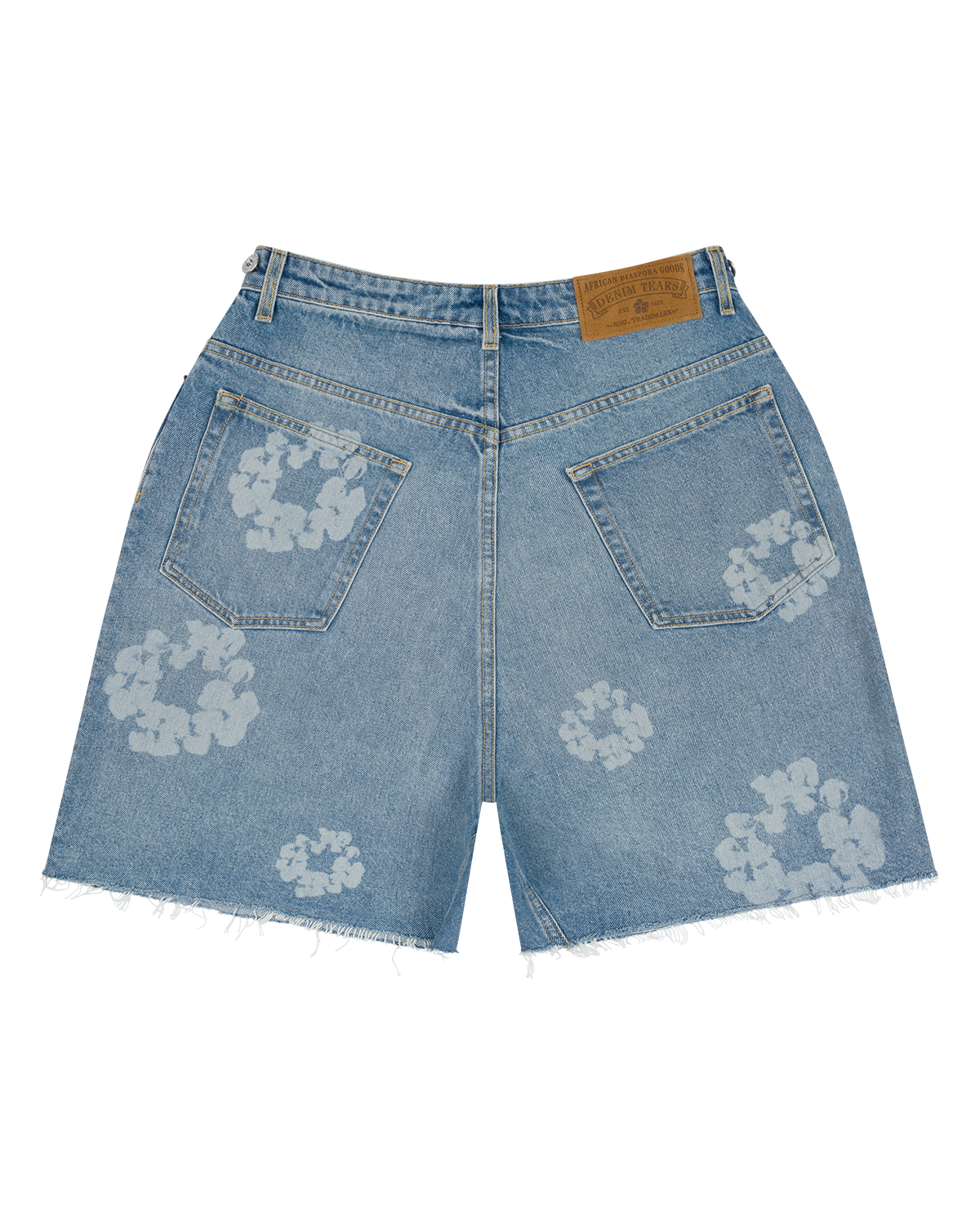 Laser Wreath Denim Short