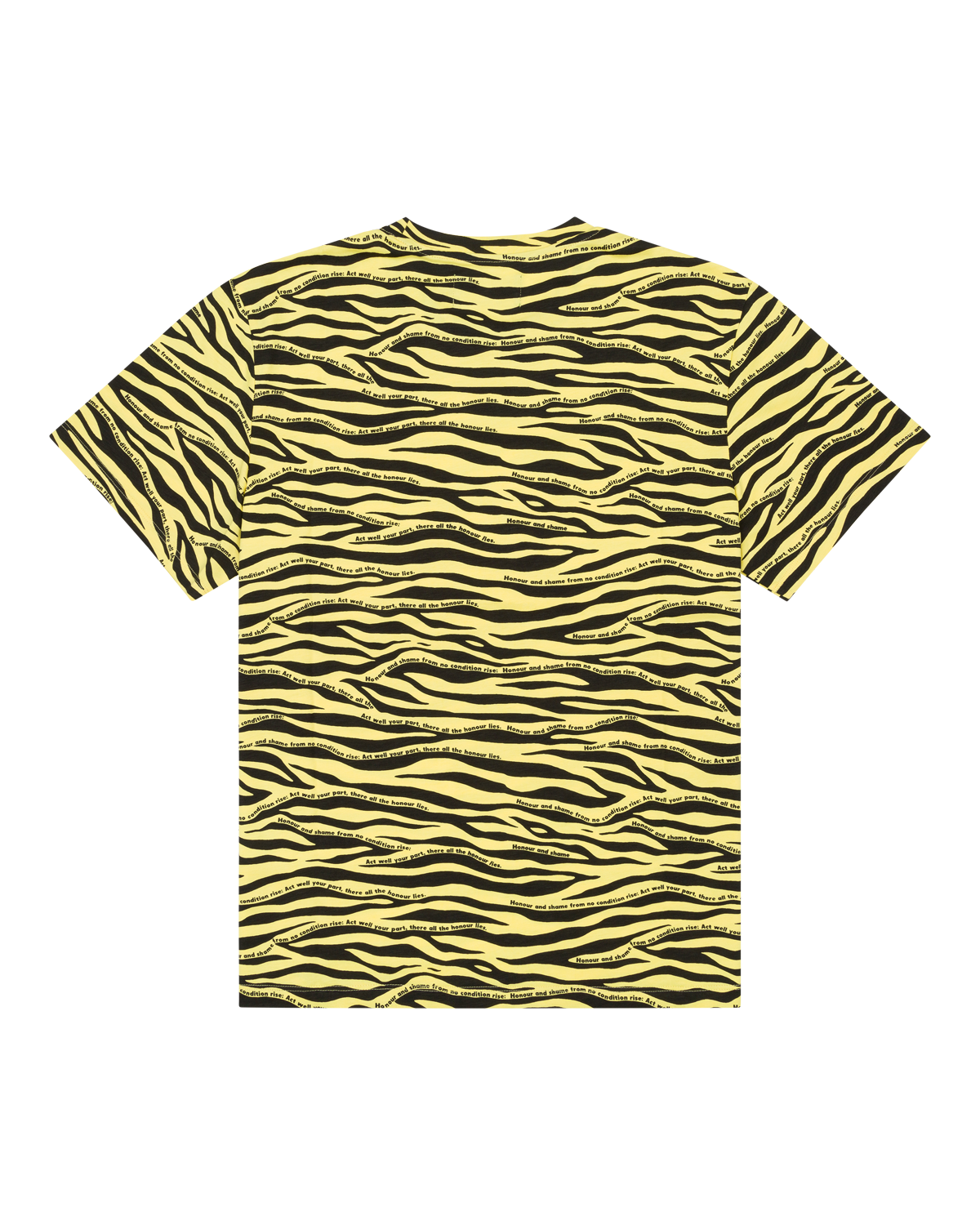 Zebra Poem Camo Tee Yellow