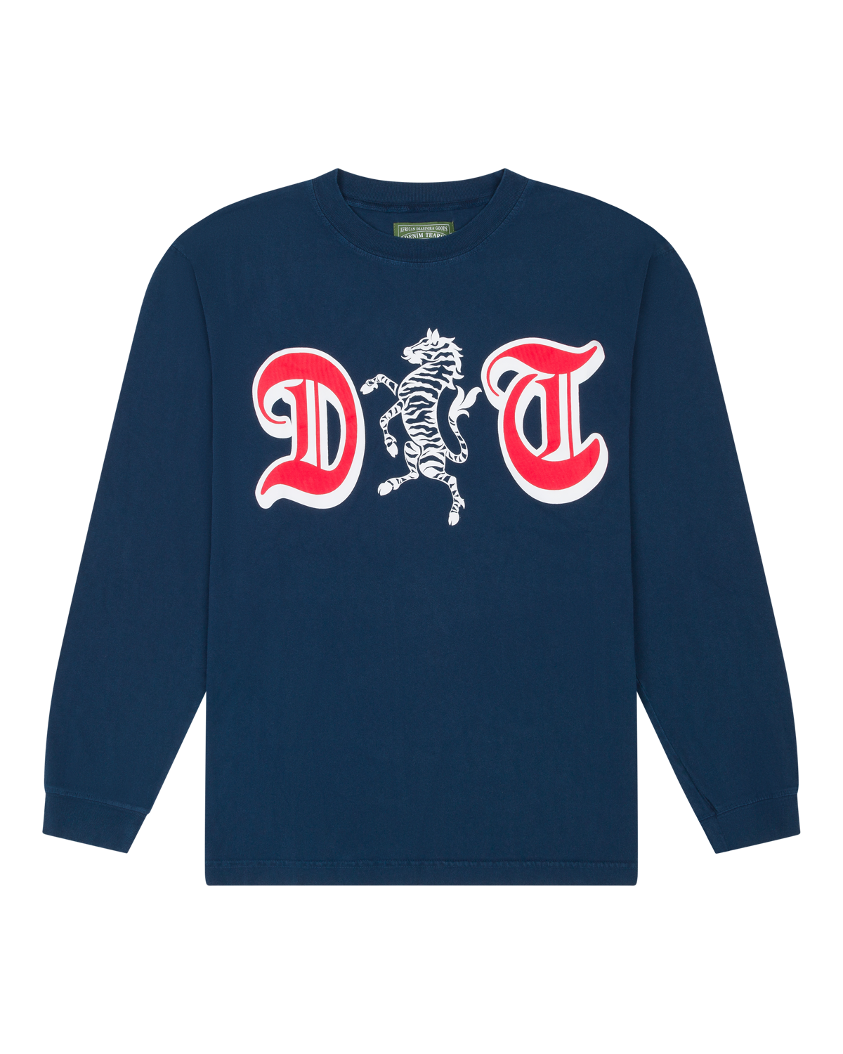 DT Zebra Crest Long Sleeve Tee Navy