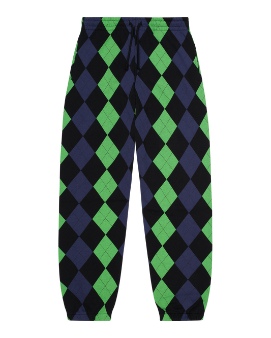 Derby Intarsia Sweatpant Green