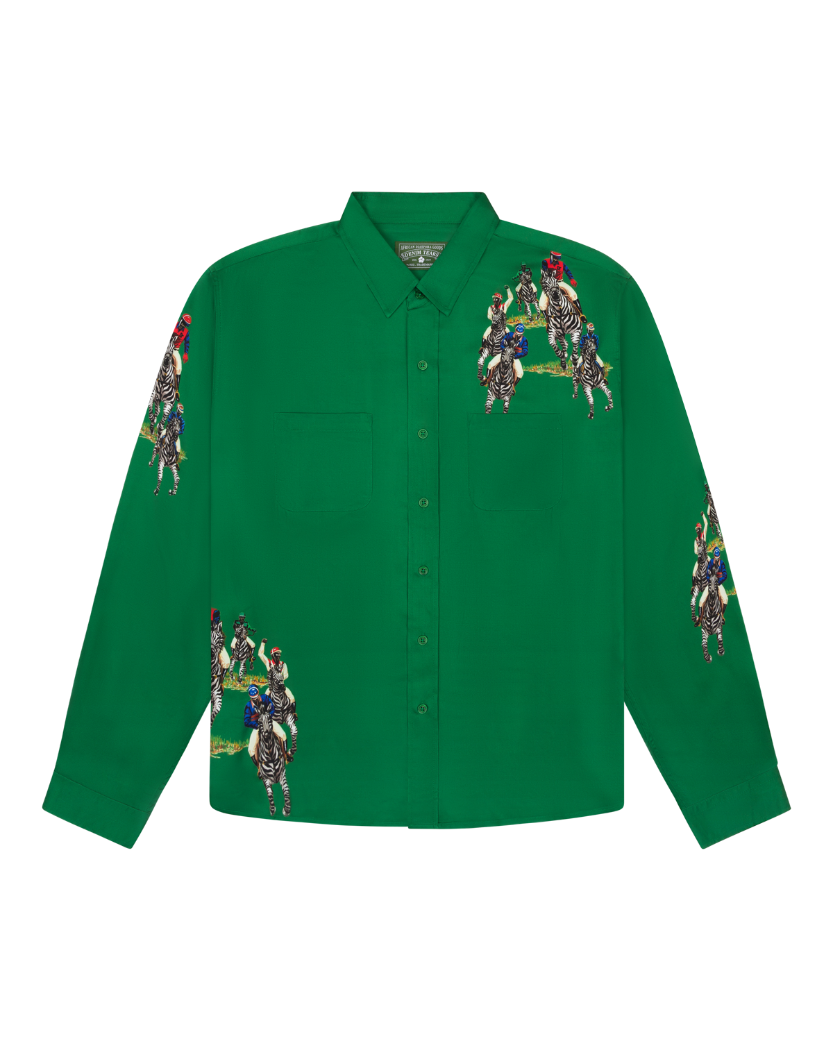 Jockey Riders Button Up Green