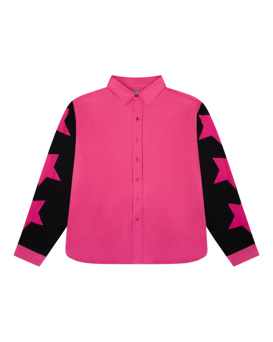 Pink Riding Button Up