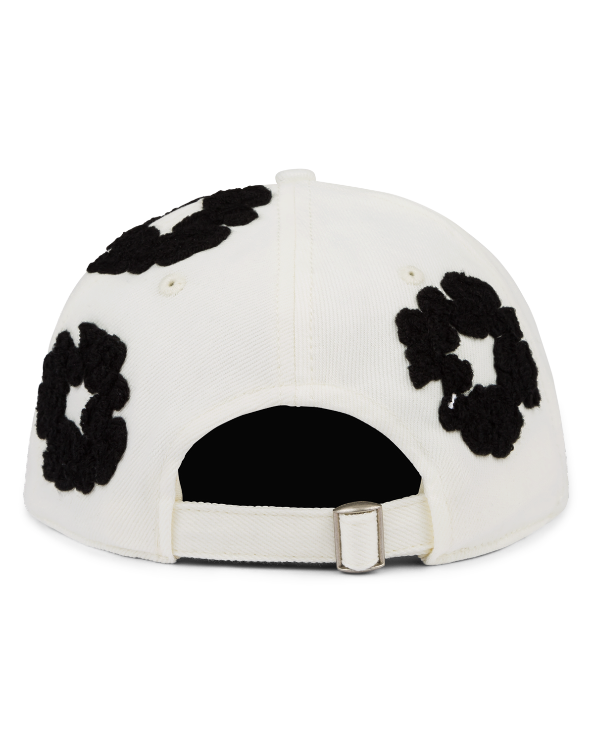 Denim Cotton Wreath Cap White