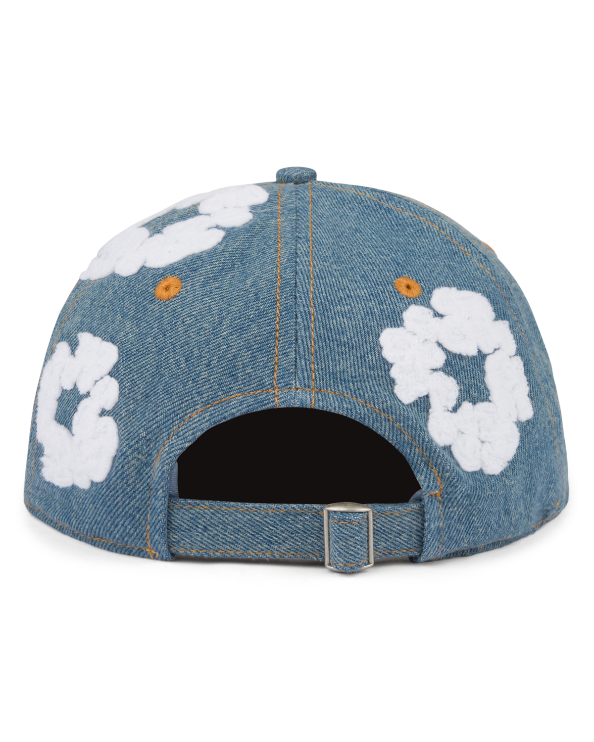 Denim Cotton Wreath Cap Light Wash
