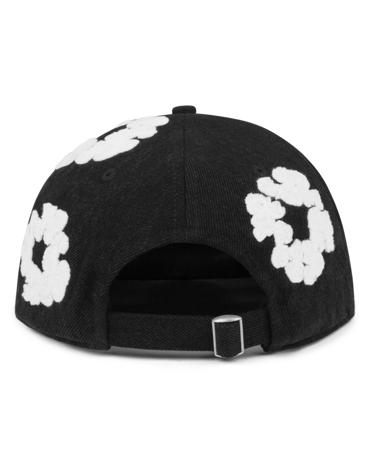 Denim Cotton Wreath Cap Black