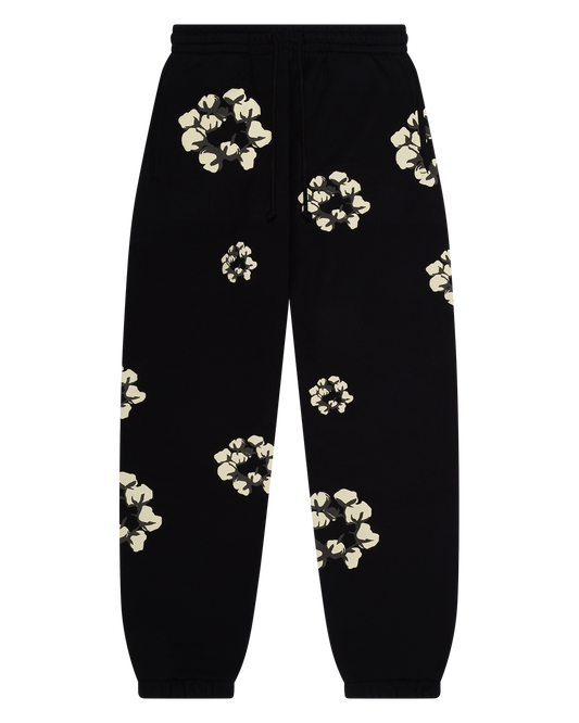 Cactus Tears Wreath Sweatpants Black