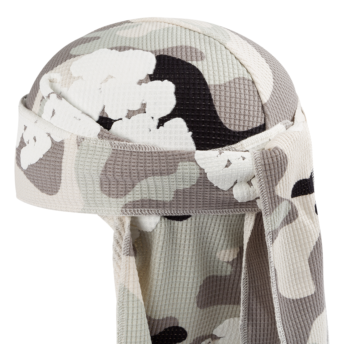 White Camo Cotton Wreath Durag