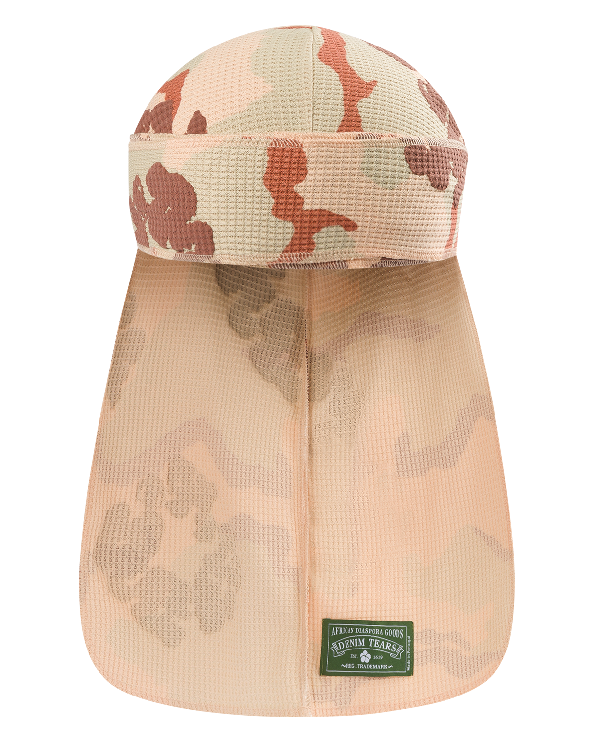 Tan Camo Cotton Wreath Durag