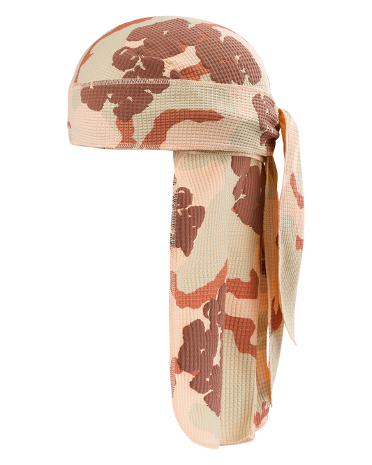 Tan Camo Cotton Wreath Durag