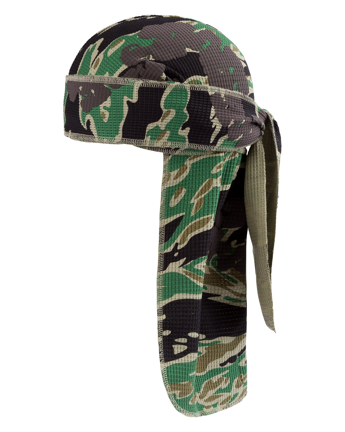 Green Camo Cotton Wreath Durag