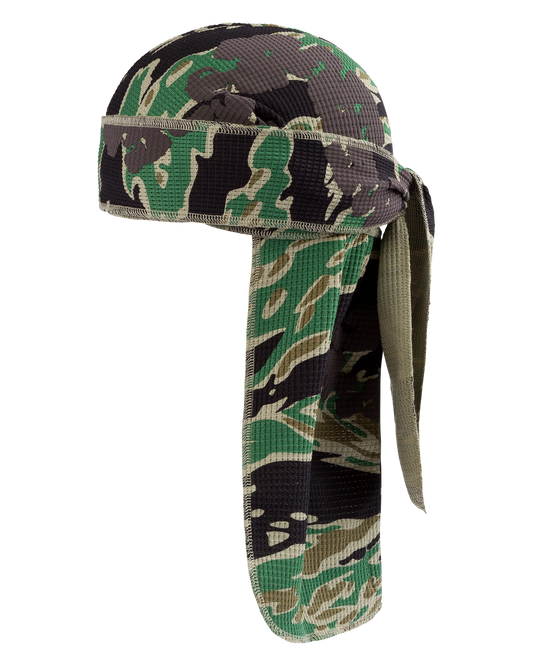 Green Camo Cotton Wreath Durag