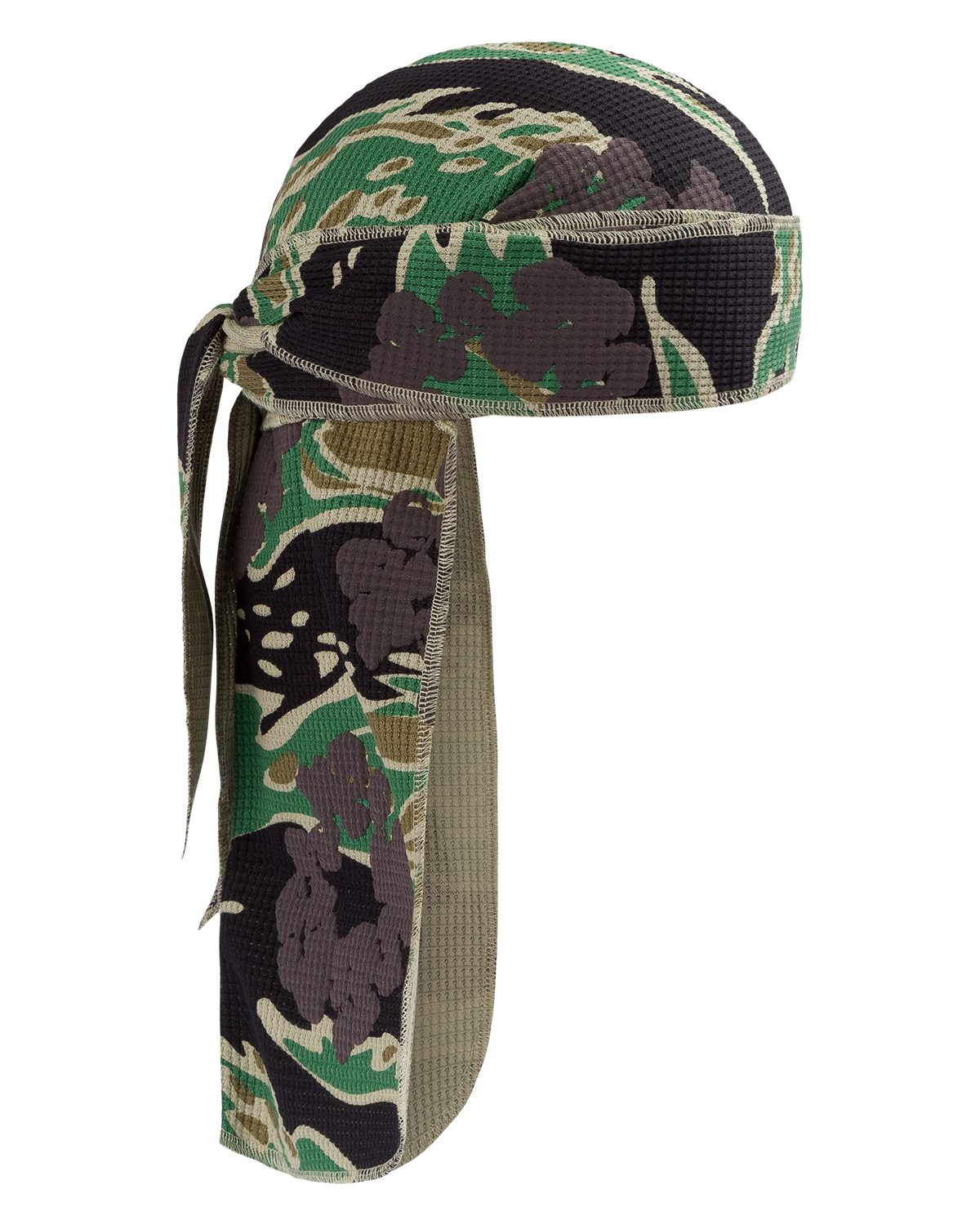 Green Camo Cotton Wreath Durag