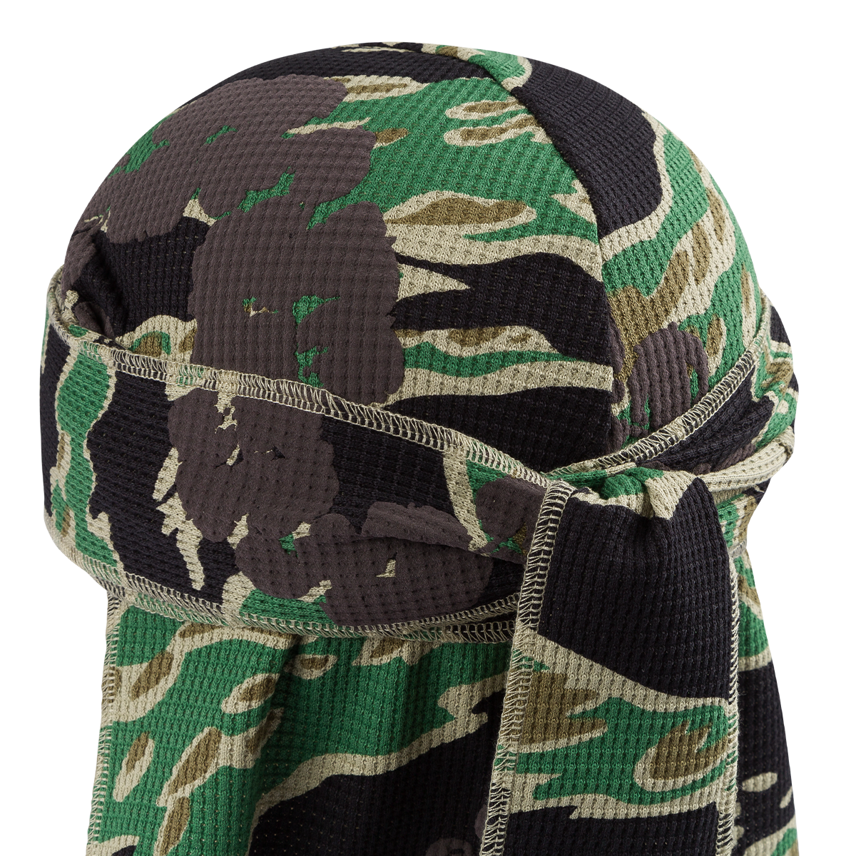 Green Camo Cotton Wreath Durag