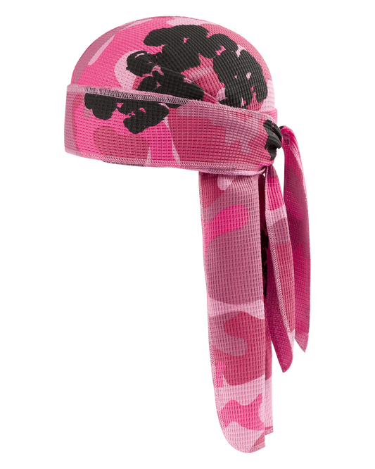 Pink Camo Cotton Wreath Durag