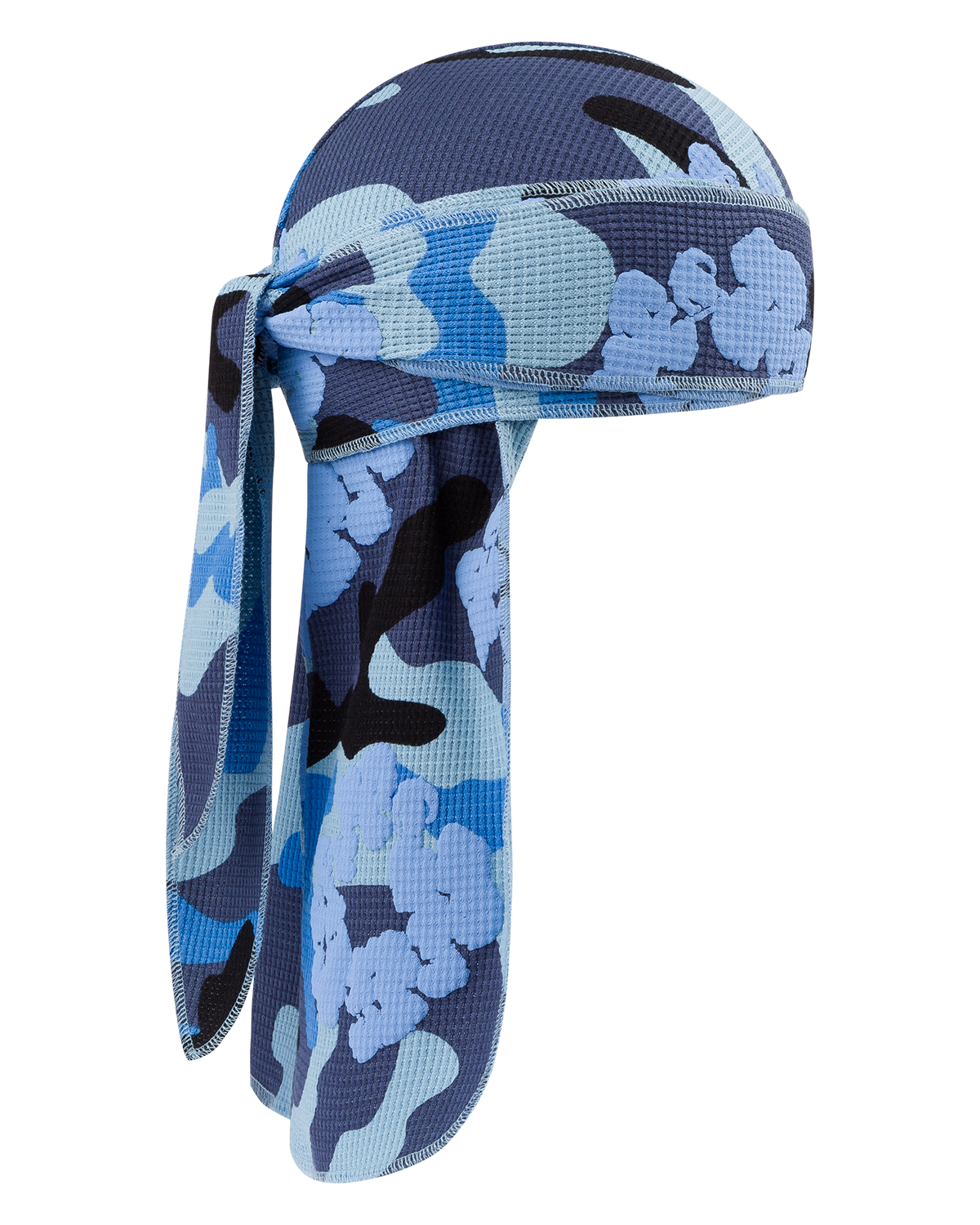 Blue Camo Cotton Wreath Durag