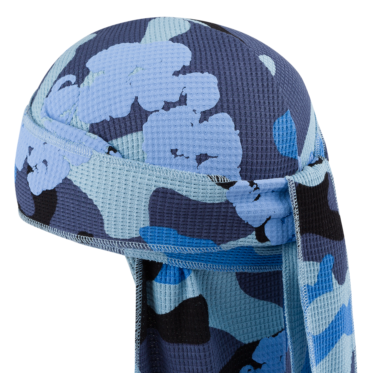 Blue Camo Cotton Wreath Durag