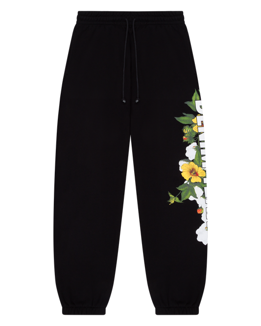 DT Floral Logo Sweatpant Black