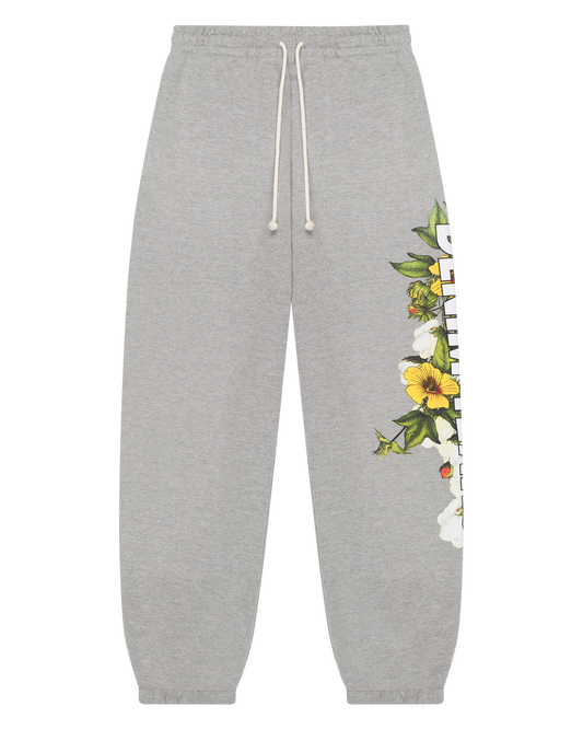 DT Floral Logo Sweatpant Grey